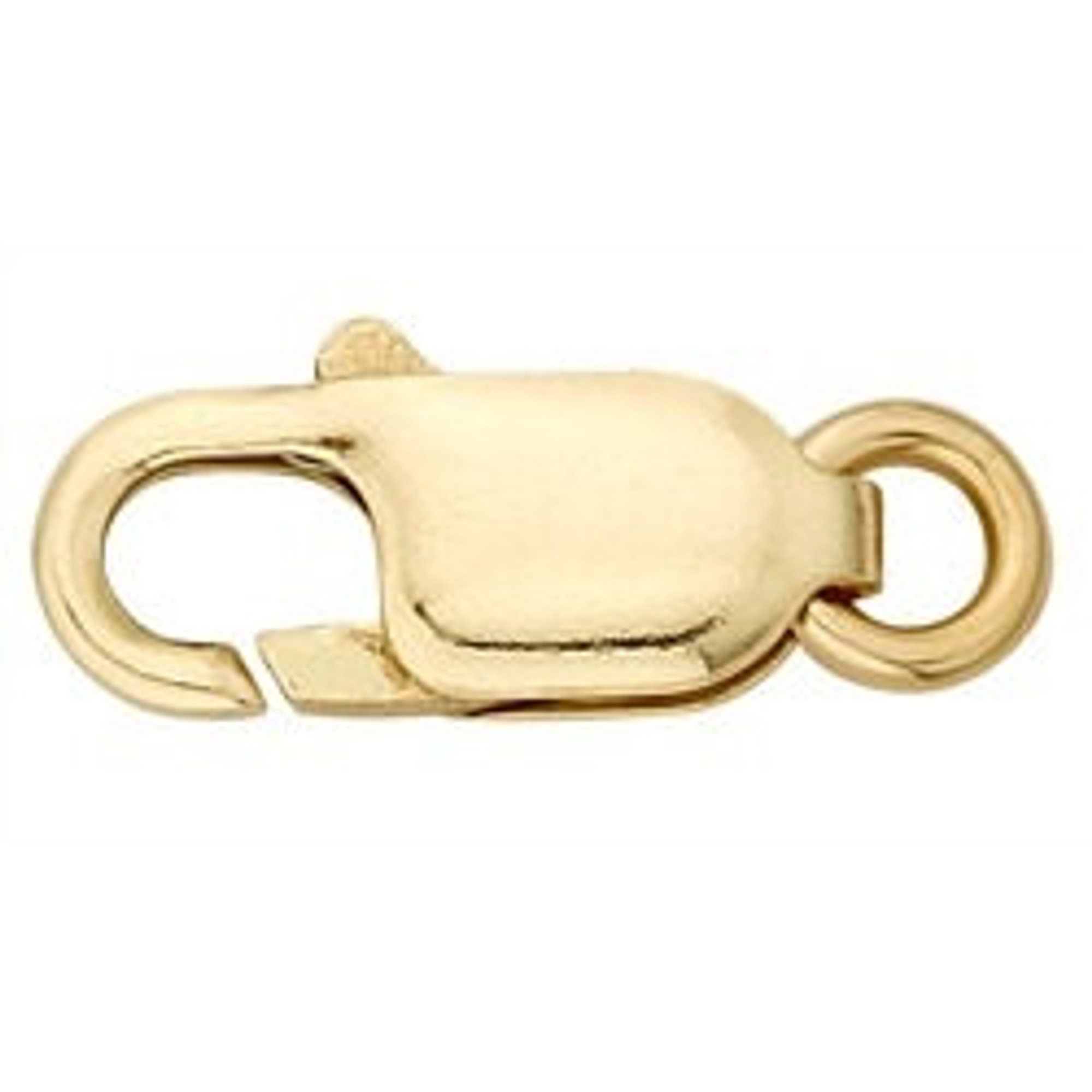 14K Yellow Gold Lobster Lock Size 10mm x 20.5mm